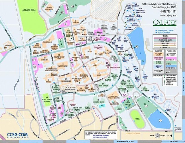 Cal Poly Campus Map