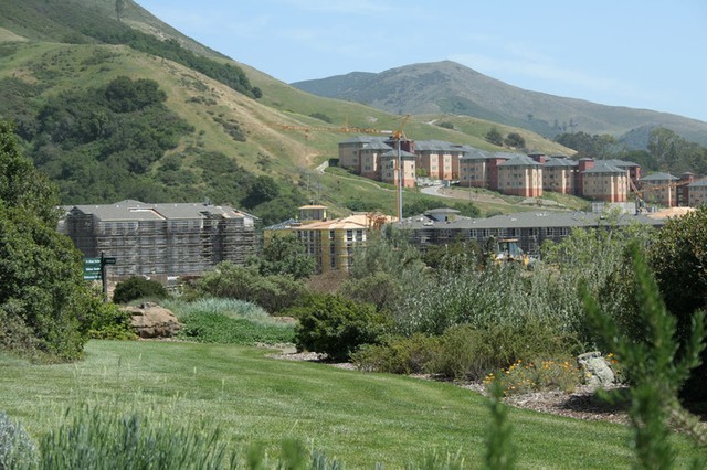 Poly Canyon Village in foreground